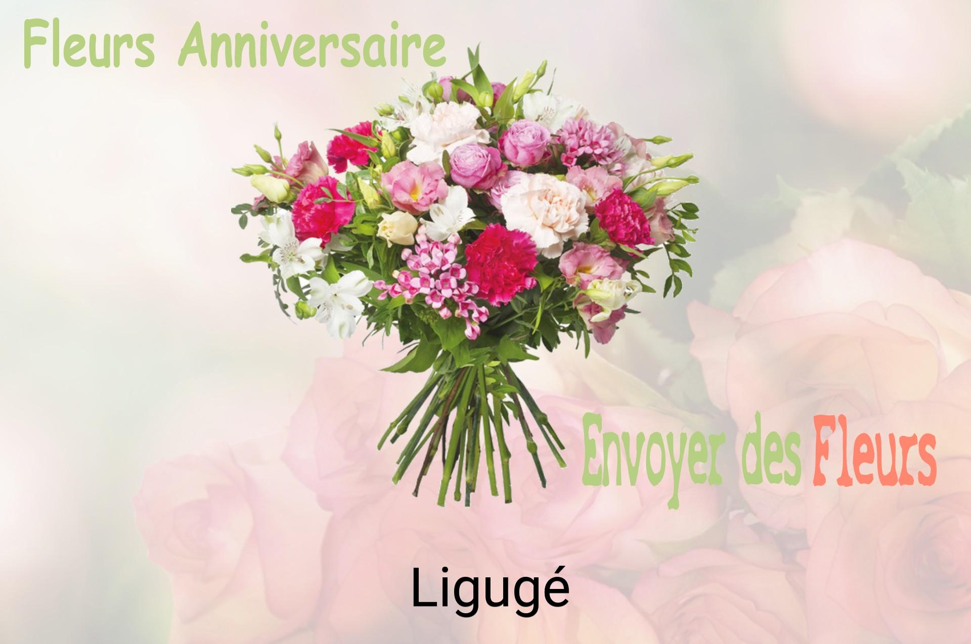 Bouquet de fleurs d’anniversaire livré à Ligugé